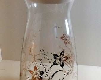Pyrex Carafe Vintage Atomic Starburst Pyrex Gold Stars Mid Century Pyrex Carafe Pyrex Refrigerator Jug Pyrex Water Jug Pyrex Juice Pitcher