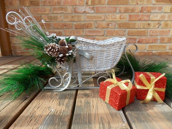 winter white decorative christmas sleigh by anupcycledseason winter white decorative christmas sleigh by anupcycledseason