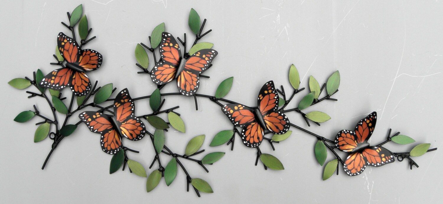 Monarch Butterfly Metal Wall Sculpture