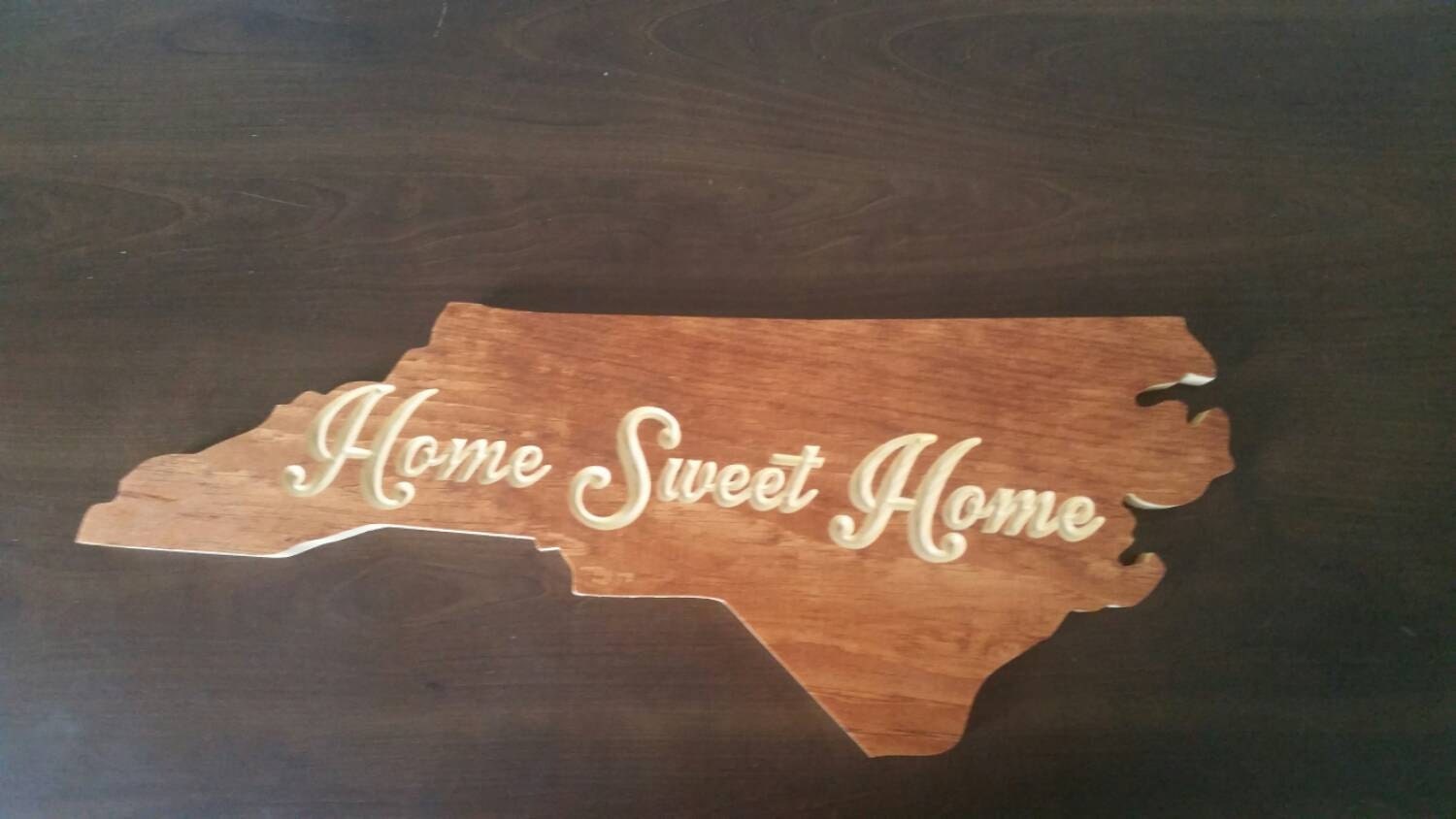 North Carolina Home Sweet Home Wall Decor by BalsamMtnWoodWorks