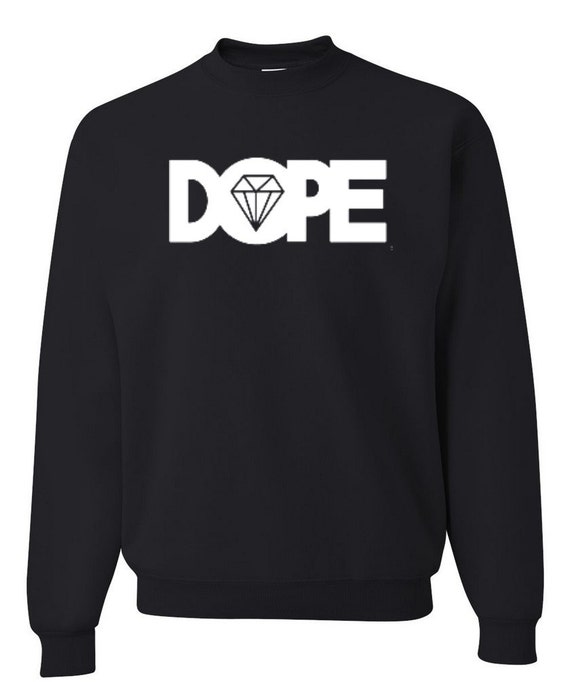 DOPE Crew Neck Sweatshirt Swag Dope Sweatshirt With by