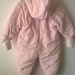 MOTHERCARE'S baby girl's winter snowsuit bunting  size 6-9m