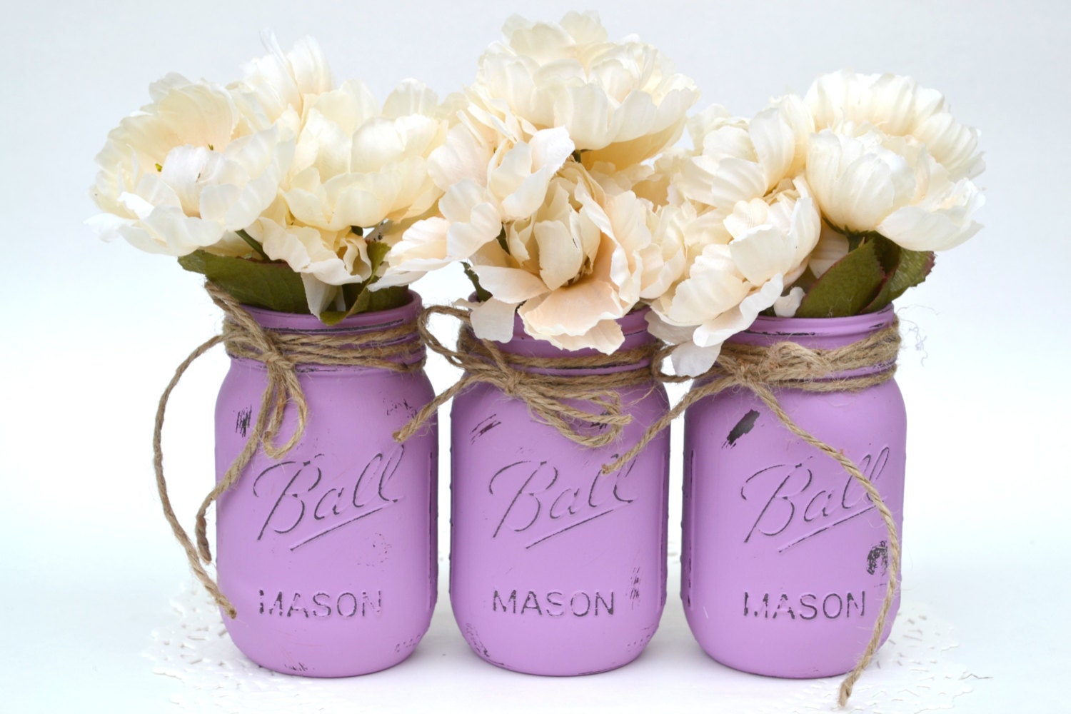 Painted Mason Jars Purple Mason Jar Painted Jars Purple