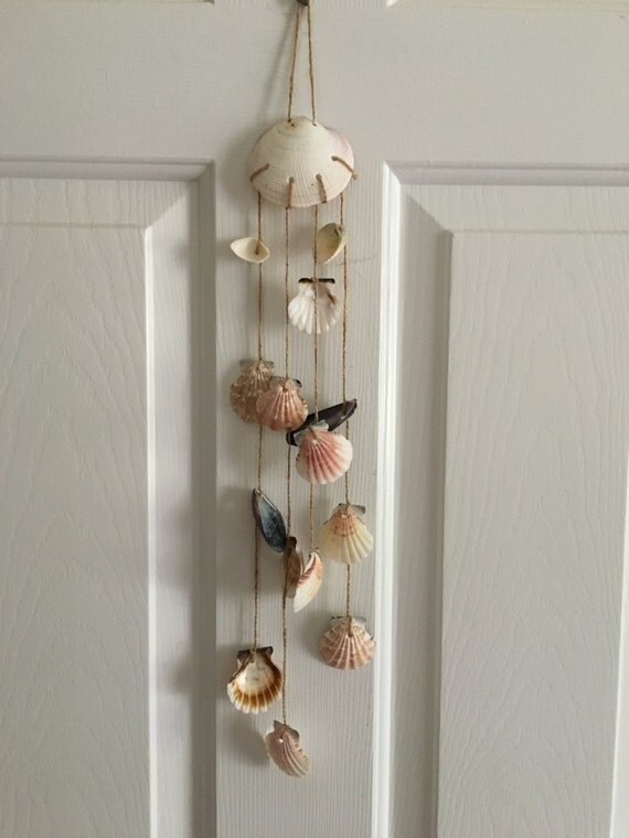 Seashell wind chime mobile nautical ocean by SmilesAndLoveInc