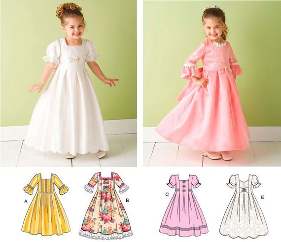 Items similar to FLOWER GIRL DRESS Sewing Pattern, Simplicity 3545 ...