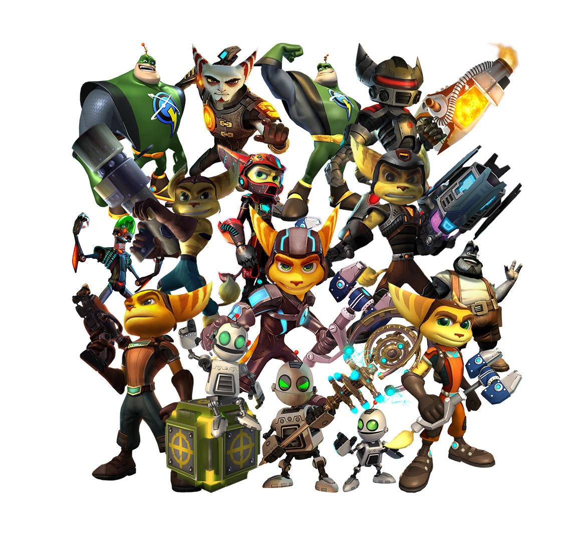 Ratchet and Clank clipart by FoxArtCards on Etsy