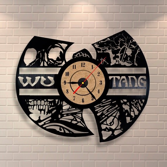 WuTang clan vinyl wall record clock by Vinylastico on Etsy