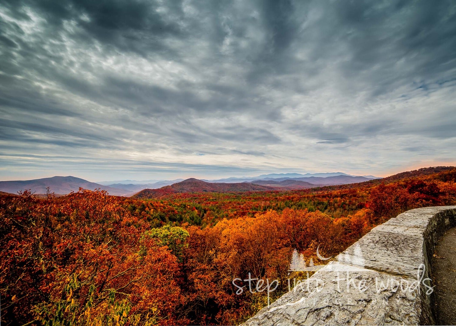 Blue Ridge Parkway Lookout Landscape Nature Photography