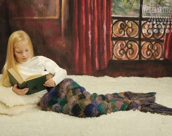 Mermaid tail blanket knitted Mermaid blanket kids Mermaid tail blanket adult Mermaid blanket fish tail blanket birthday gift Girl