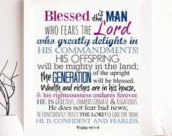 Psalm 112 | Etsy