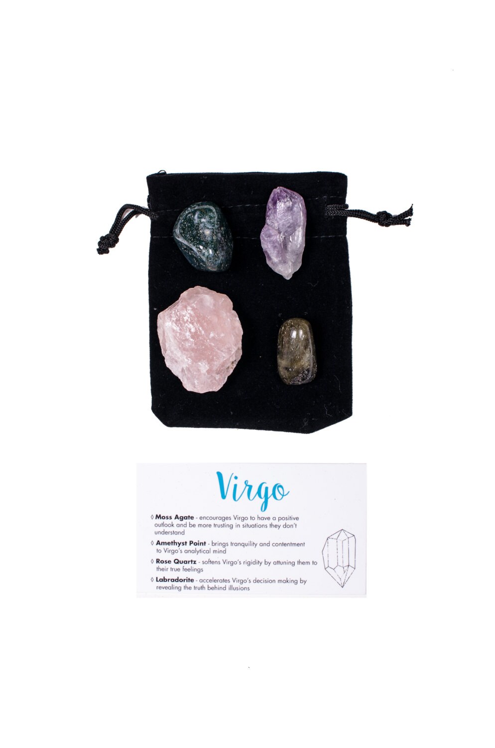 Virgo Crystal Set / Zodiac Crystal Set / Healing Crystal Set