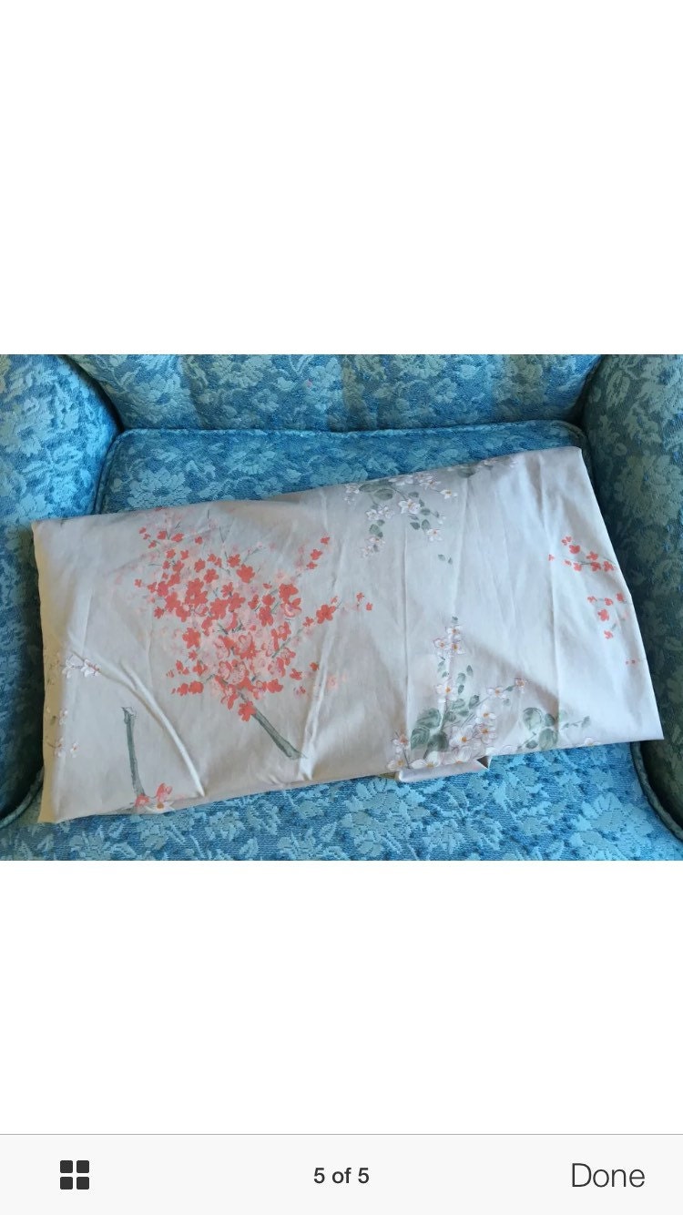 Vintage PEQUOT Twin Flat Sheet Beige Brown by YeahBabyVintage