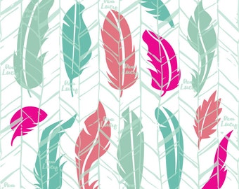 Feather SVG, Feathers SVG - Cricut file, Digital Download