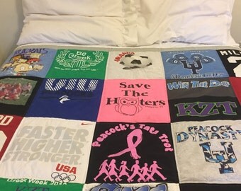 30 T-Shirt Memory Quilts (5x6, 30 Shirts)