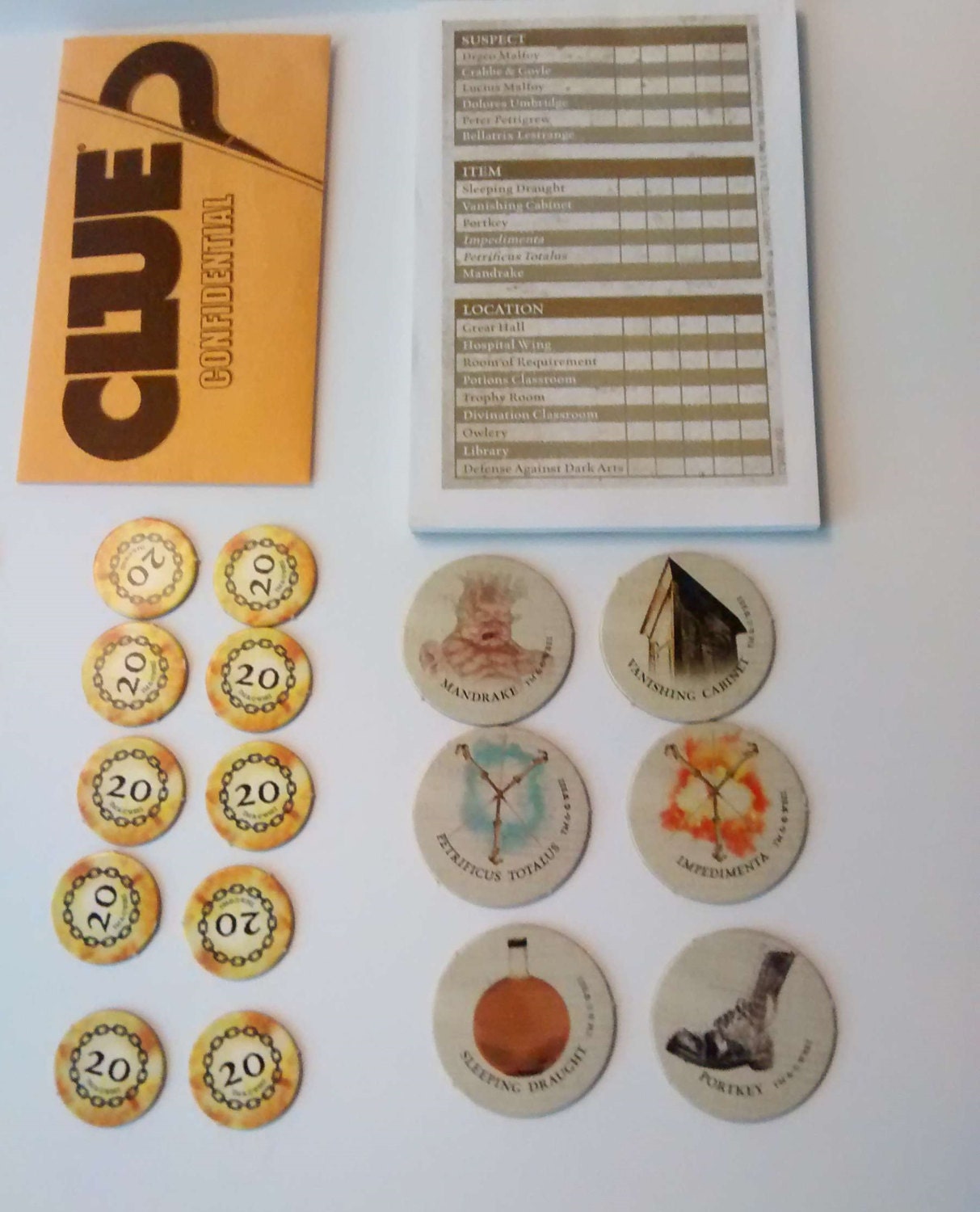 Clue Harry Potter Edition Replacement by SunnyDaysCollectible