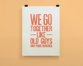 Letterpress poster 30 x 40 cm