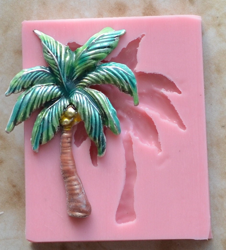 Palm Tree Flexible Silicone Mold Molds Silcone Beach