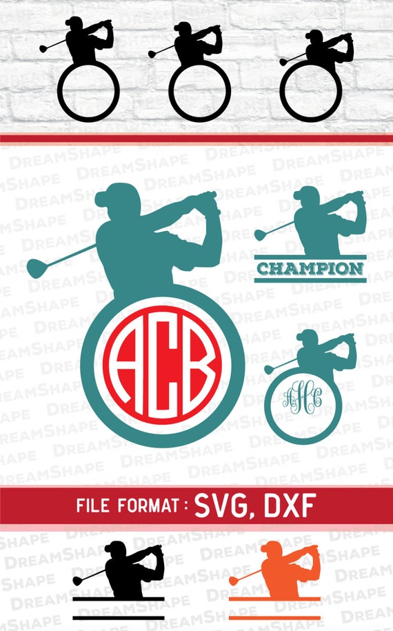 Download SVG Golf Cut Files Vinyl Cutters Monogram Cricut Files
