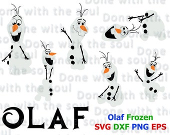 Olaf Frozen– Olaf svg - Frozen vector - Olaf vector - Frozen svg - Olaf Snowman - Layer cutting file - Disney svg files - Svg eps dxf - PNG