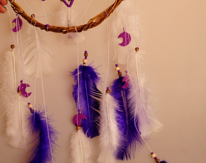 Violet Baby Mobile handmade exclusive Dreamcatcher bedroom Baby Mobiles bedding DreamCatcher Dreamcatchers Christmas present violet balance