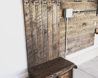 Handmade Coat Rack // Entryway locker // Mud room Hall Tree