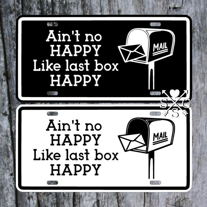 Postal Worker Gift Mail Carrier Car Tag License Plate