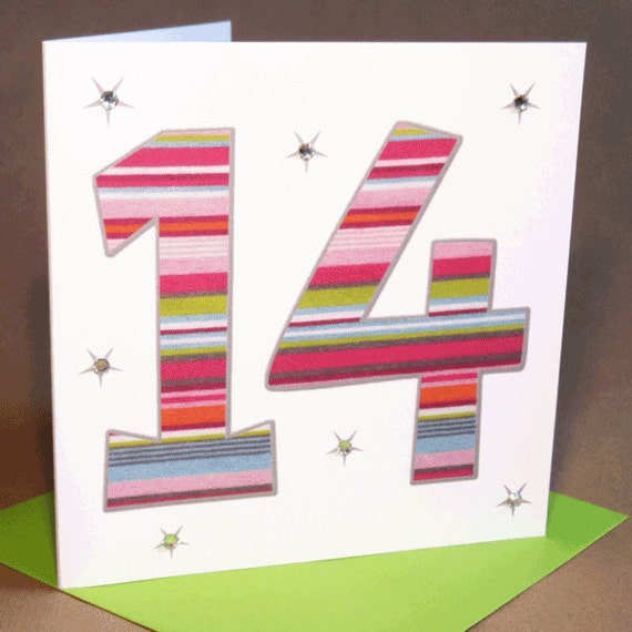 14th-birthday-card-jewelled