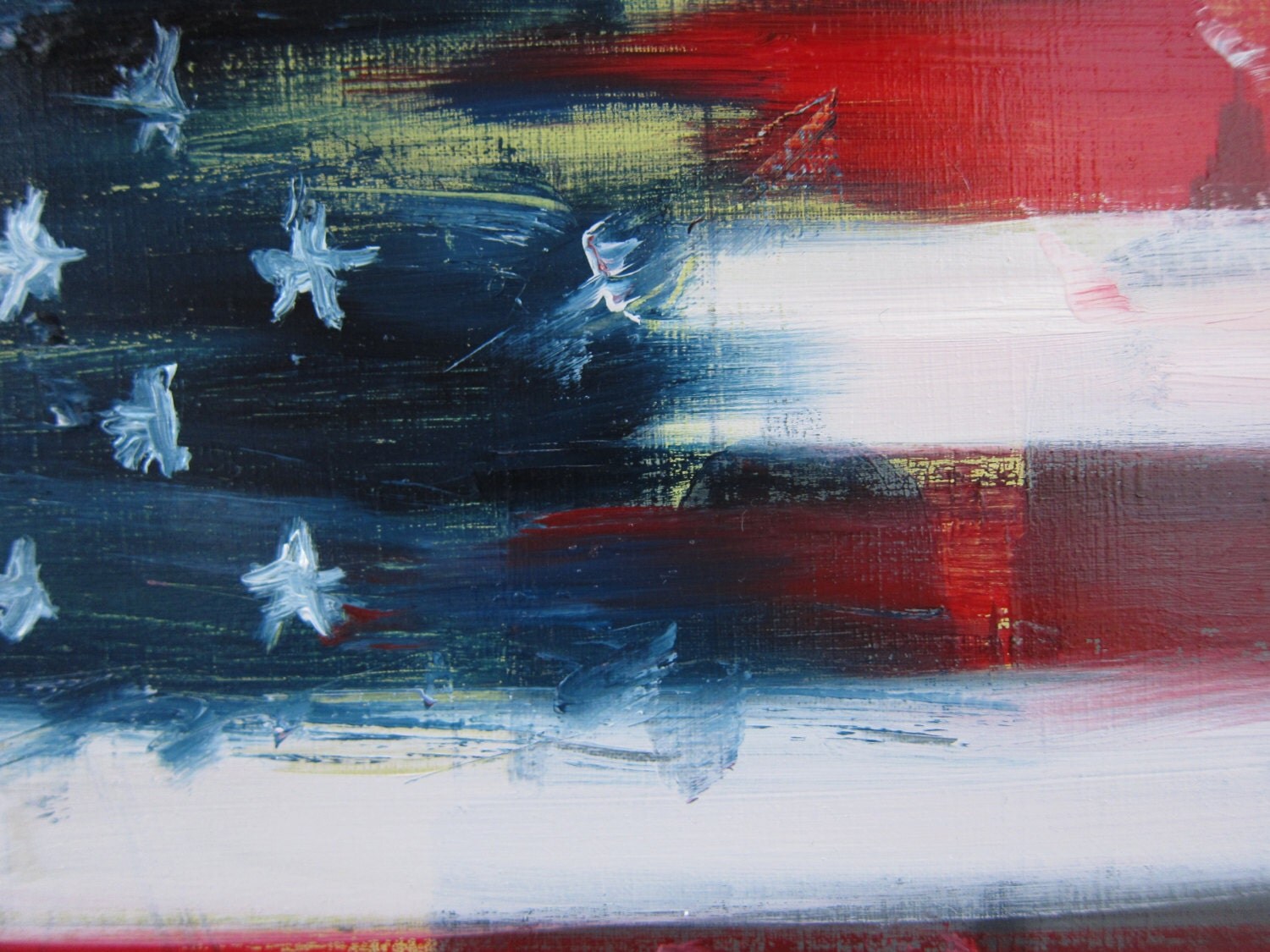 Art Oil PaintingAmerican Flag oil painting Contemporary