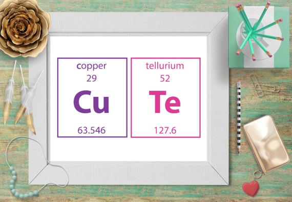 periodic table art wall Modern Table 006 Pink Printable CUTE Wall Nerd Periodic Art Purple