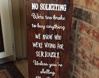 texas and no soliciting signs for home