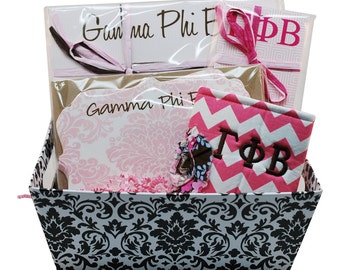 Gamma Phi Beta Sorority Gift Basket - Style 3