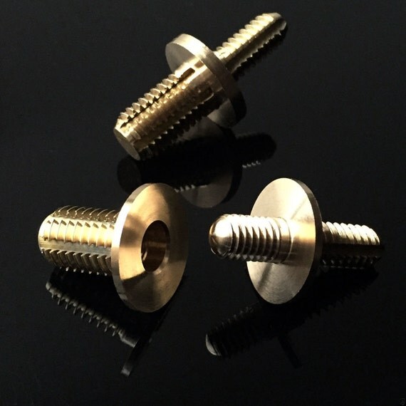 Two2 Sets Walking Stick Cane Brass Coupler Connector Screw
