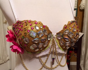SALE!! Rose Gold Rave Bra