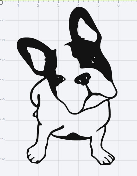 Download French Bulldog Design SVG EPS DXF Studio 3 Cut File