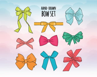Gift Bows SVG - Bow Clipart - dxf, png, jpg - Vector Cut File - Ribbon SVG Cut File - Ribbon Silhouette svg file collection - Cuttable Bow