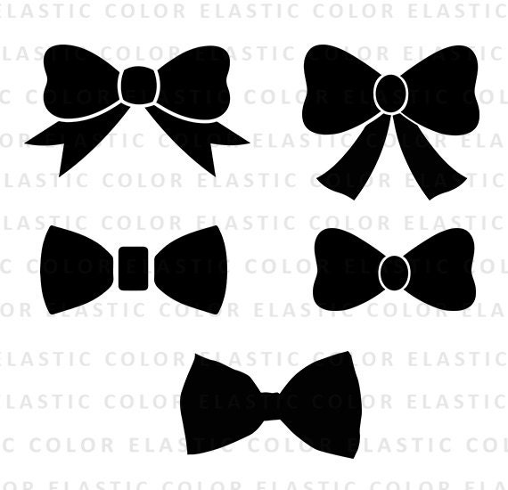 Bow svg file collection bow clipart digital download svg