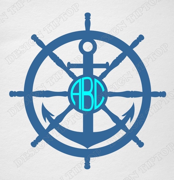 Download Print and cut anchor SVG steering wheel SVG home decor