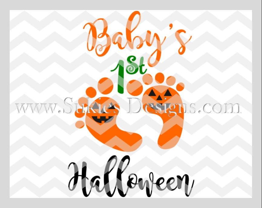 Baby's First Halloween SVG File For Cricut and Cameo DXF