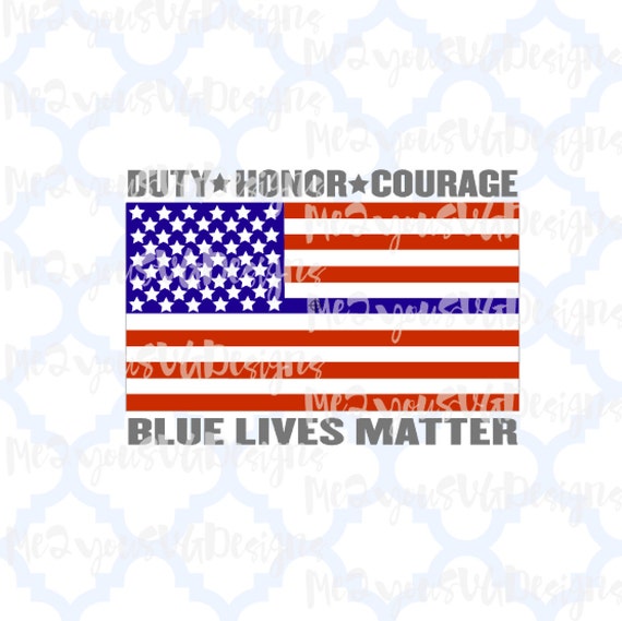 Download Blue Lives Matter Flag SVGEPSPNGStudio