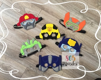 Rescue Bot Inspired masks, Rescue Bots, Rescue Bot, Transformer Birthday, Rescue Bot Mask, Transformer Mask, Party Favor, Kids Mask,Dress Up