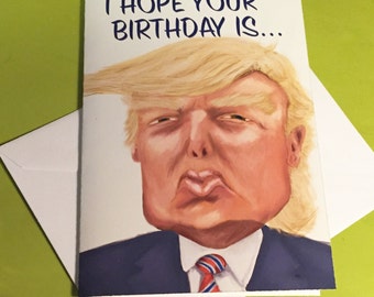 Funny Donald Trump Birthday Card