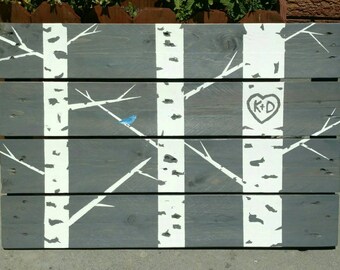 Customized Aspen wall art - Pallet wall art