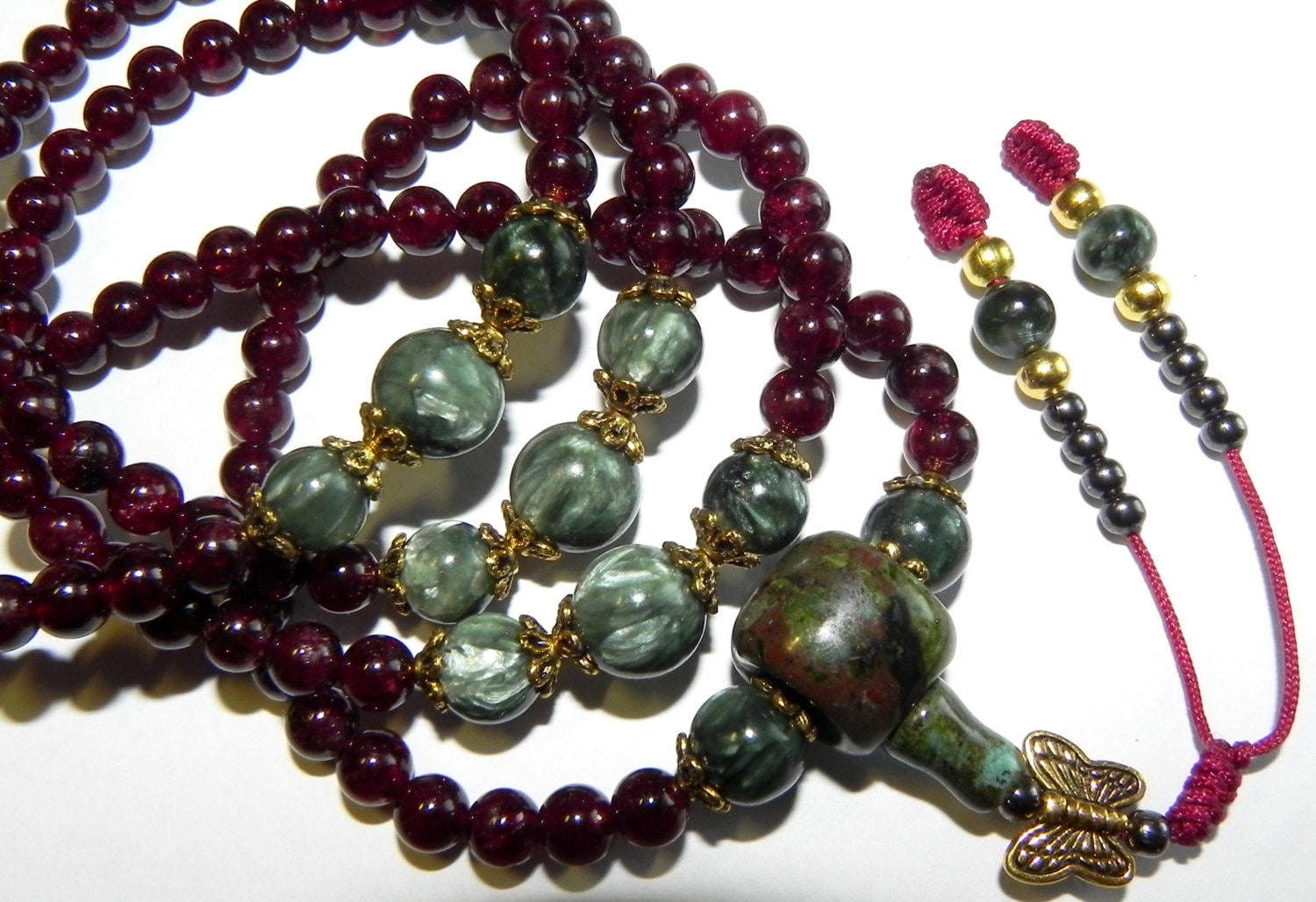 Buddhist prayer beads mala rosary 108 with natural