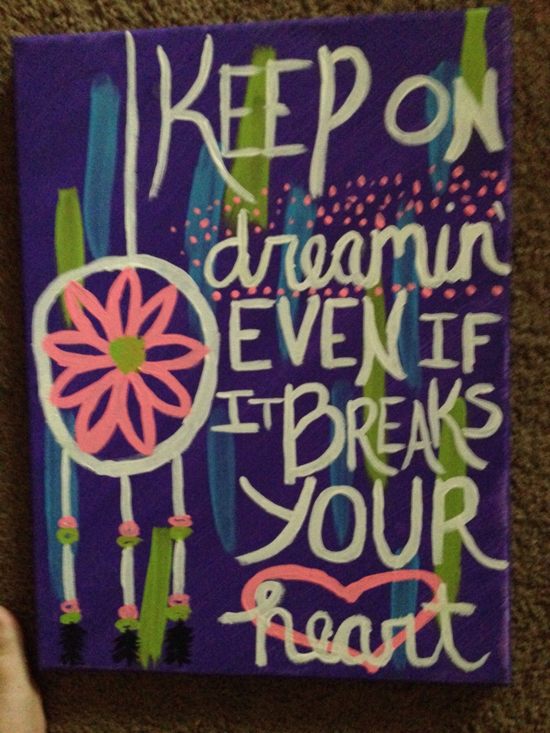 Keep Dreaming by Nikkispaintshop on Etsy