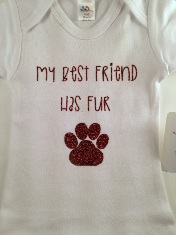 Dog Onesie Best Friend Onesie Fur Baby Onesie Cute Baby