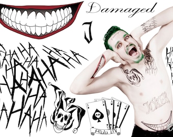Suicide Squad - Joker Temporary Tattoo by Otaku Ink