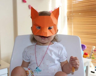 Fox mask | Etsy