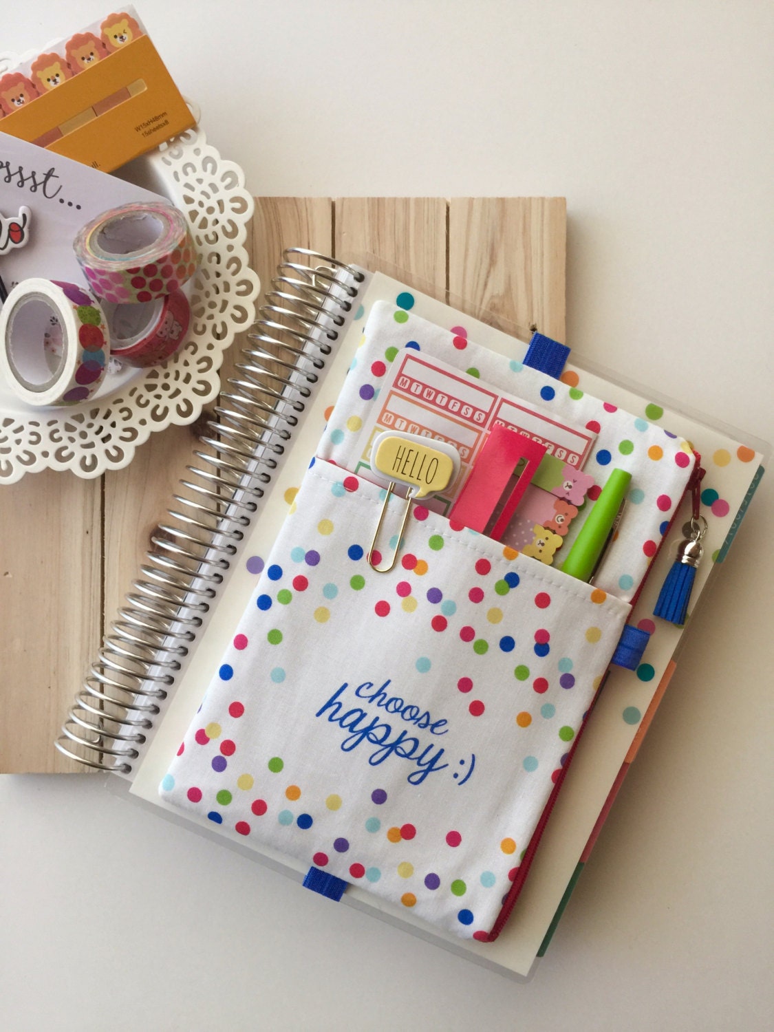 Choose Happy Pouch Planner Pouch Happy Planner Pouch
