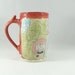 Dad Beer Stein or Tankard - Ceramic Coffee Cup or Mug pottery mug - Large 20 ounce in Red Fathers Day Man Mug299