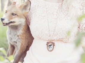Necklace 'Fox & Raven'
